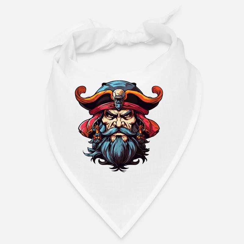 Pirat mit Bart Comic Bandana