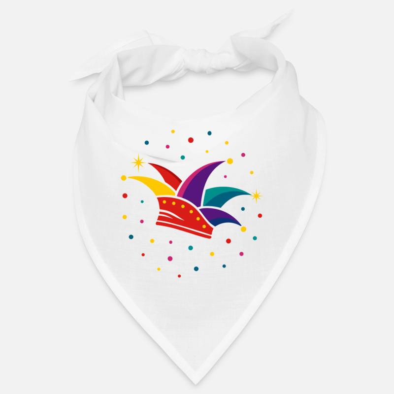 Narrenkappe mit Konfetti – Karneval & Fasching Bandana