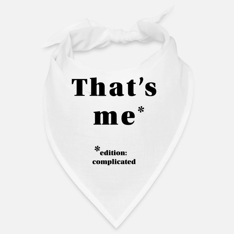 ME – it's complicated | minimalist statement Bandana