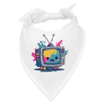 Kunterbunter TV-Kumpel - Bandana - Weiß - Vorne
