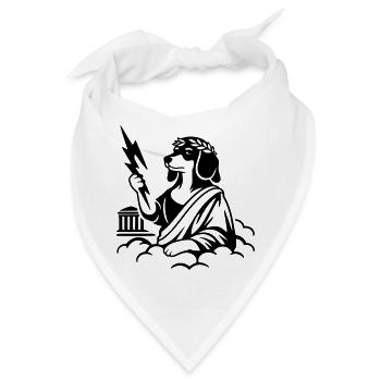 Zeus Wurstos Dackel - Bandana - Weiß - Vorne