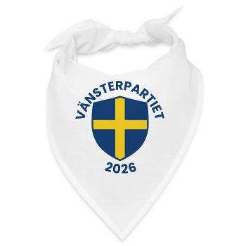 Emblem der Linken Partei 2026 - Bandana - Weiß - Vorne
