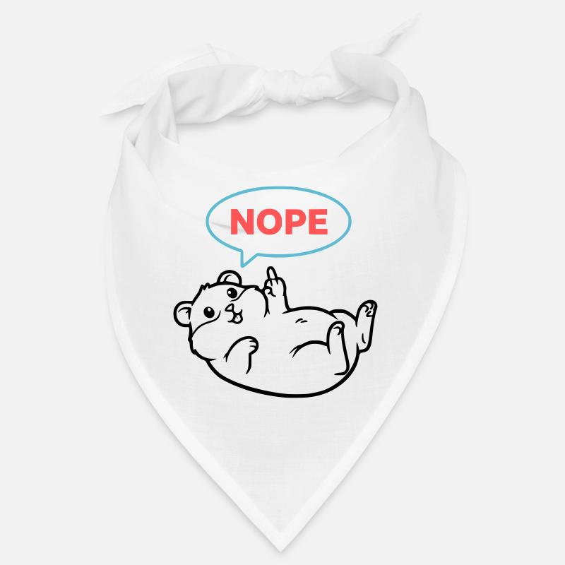 Hamster Nope Comic Farbig Bandana