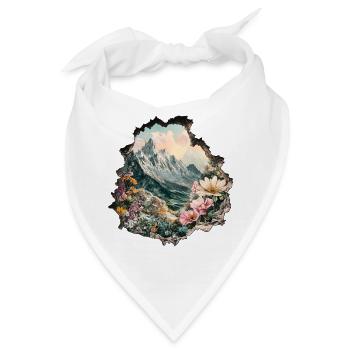 Berge Wandern Gebirge - Bandana - Weiß - Vorne