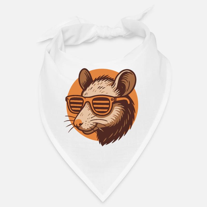 Rat avec des lunettes de soleil Bandana