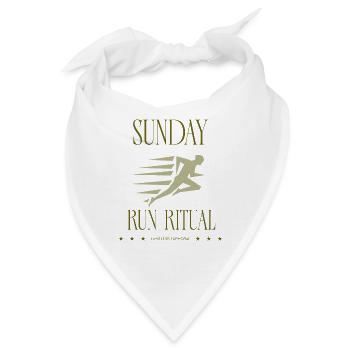 Runner - Sunday Run Ritual - Bandana - Weiß - Vorne