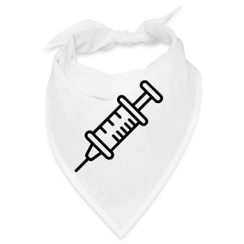 Spritze - Bandana - Weiß - Vorne