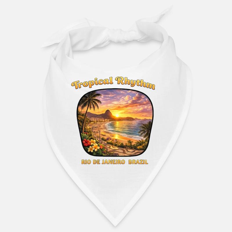 Rio de Janeiro Copacabana Vacation Sunset Bandana
