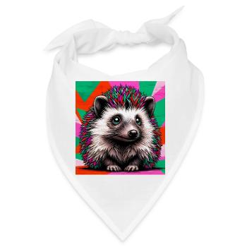 Igel - Bandana - Weiß - Vorne