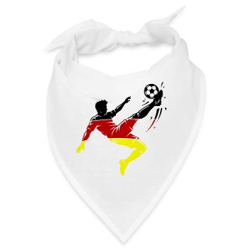 Fallrückzieher Deutschland Fussball - Bandana - Weiß - Vorne