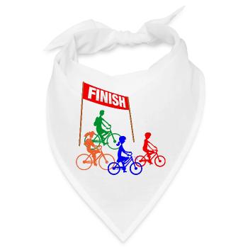 Familien-Radrennen - Bandana - Weiß - Vorne