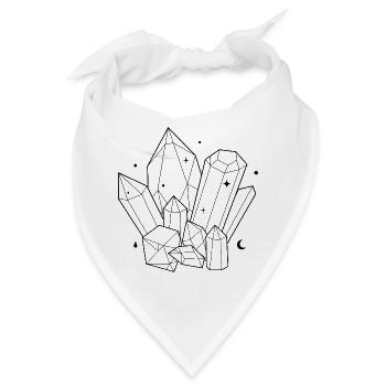 Kristalle - Bandana - Weiß - Vorne