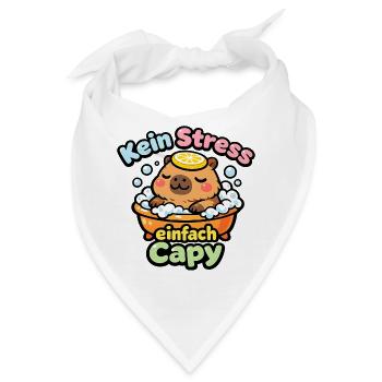 Kein Stress Einfach Cappy - Bandana - Weiß - Vorne