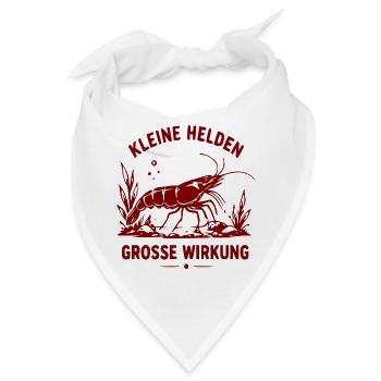 Kleine Helden Große Wirkung Krabbe - Bandana - Weiß - Vorne