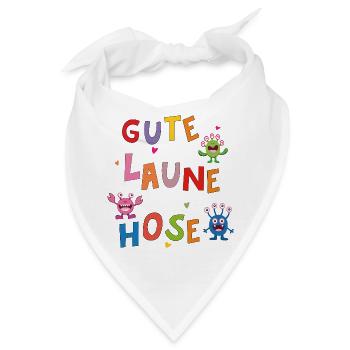 Gute Laune Hose  - Bandana - Weiß - Vorne