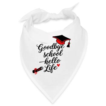 Abitur  - Bandana - Weiß - Vorne