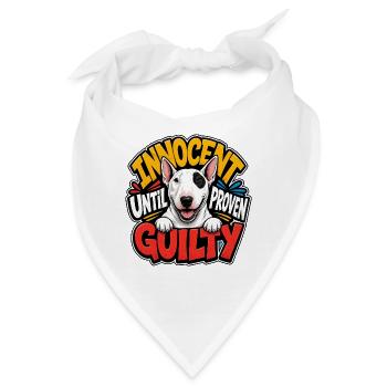 Bullterrier - Bandana - Weiß - Vorne