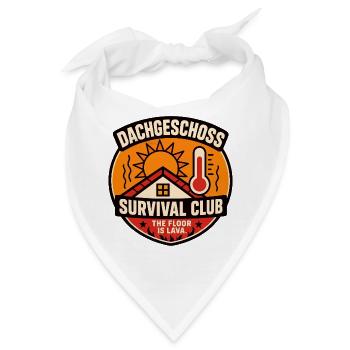 Dachgeschoss Survival Club: The Floor Is Lava - Bandana - Weiß - Vorne