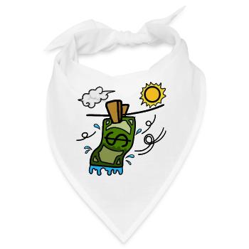 Geldwäsche - Bandana - Weiß - Vorne