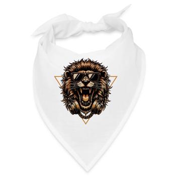 DJ LION - Bandana - Weiß - Vorne