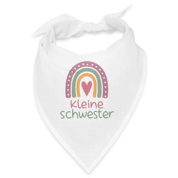 Kleine Schwester Regenbogen - Bandana - Weiß - Vorne