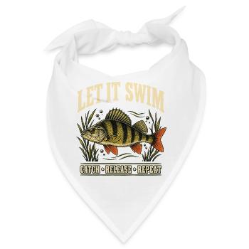 Barschangeln Catch and Release Shirt - Bandana - Weiß - Vorne