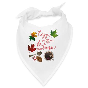 Cozy Autumn - Bandana - Weiß - Vorne