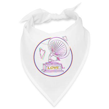Music Lover - Bandana - Weiß - Vorne