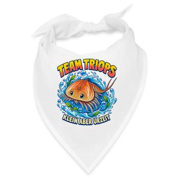 Team Triops – Klein aber Urzeit - Bandana - Weiß - Vorne