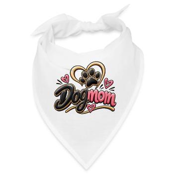Hundemama Herzdesign - Bandana - Weiß - Vorne
