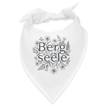 Bergseele Alpenblumen Wandern Berge Natur - Bandana - Weiß - Vorne