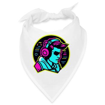 Gamer - Bandana - Weiß - Vorne