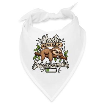 Heute leider im Energiesparmodus - Bandana - Weiß - Vorne