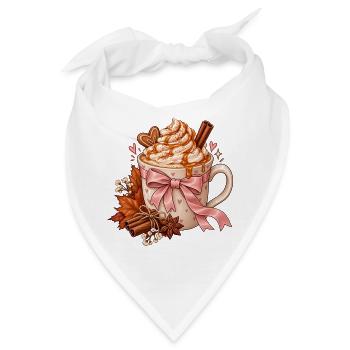 Herzlicher Herbstkaffee Becher - Bandana - Weiß - Vorne