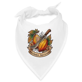 Kakao Experte - Bandana - Weiß - Vorne