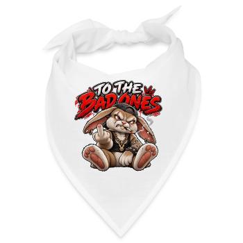 Rebellischer Hase für die Bösen - Bandana - Weiß - Vorne