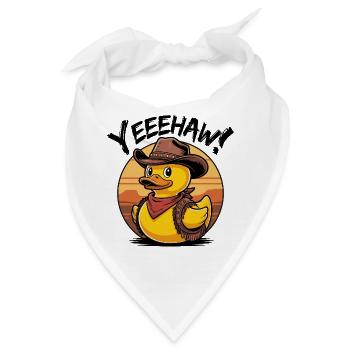 Cowboy-Gummiente, Wilder Westen, Yeehaw! - Bandana - Weiß - Vorne