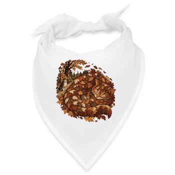 Laubkatze - Bandana - Weiß - Vorne