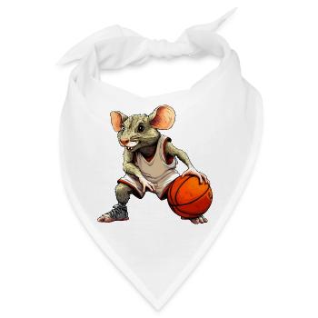 Ratte Basketball - Bandana - Weiß - Vorne