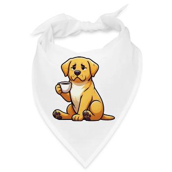 Labrador Labradorbesitzer Labradorliebhaber Labbi - Bandana - Weiß - Vorne