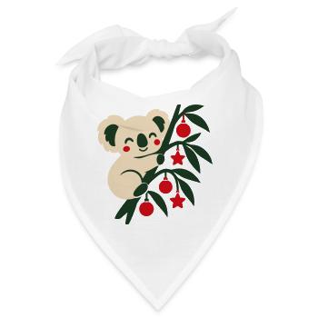 Koala Weihnachten Illustration - Bandana - Weiß - Vorne