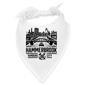 Hammerbrook Hamburg Hafen City Süd - Bandana - Weiß - Vorne