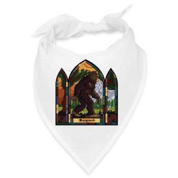 Sasquatch Buntglasfenster - Bandana - Weiß - Vorne