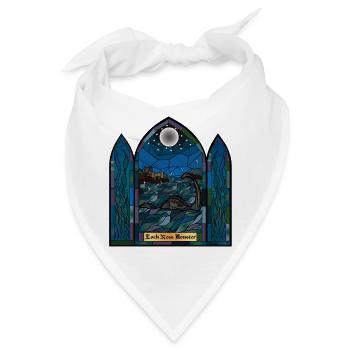 Loch Ness Monster Buntglas - Bandana - Weiß - Vorne