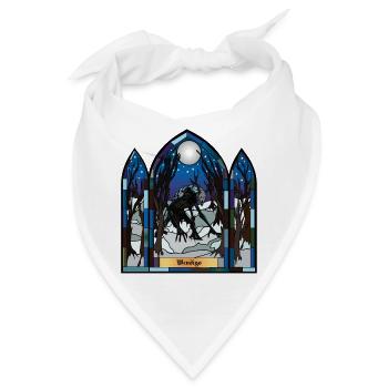 Wendigo Mondschein-Buntglas - Bandana - Weiß - Vorne