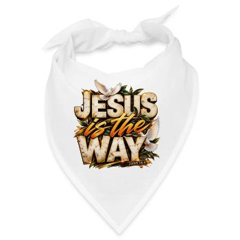 Jesus Is The Way Jesus ist der Weg Christ Design - Bandana - Weiß - Vorne