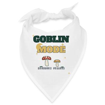 Goblin-Modus Pilzsammler - Bandana - Weiß - Vorne