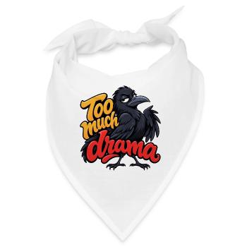 Krähe - Bandana - Weiß - Vorne