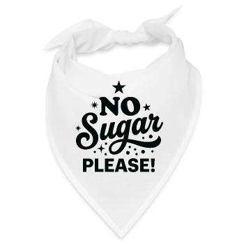 Kein Zucker bitte Handlettered-Design - Bandana - Weiß - Vorne