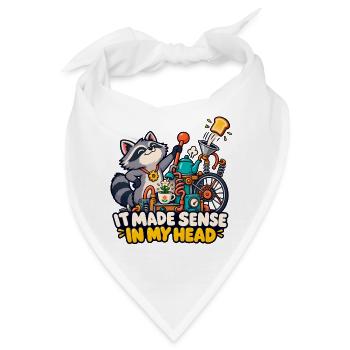 Das ergab in meinem Kopf Sinn - Bandana - Weiß - Vorne